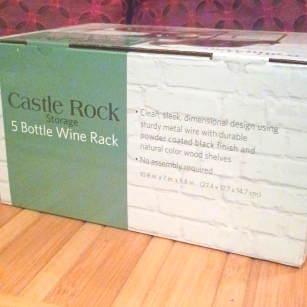 CreativeWare 5 Bottle Wine Rack - Picture 7 of 7